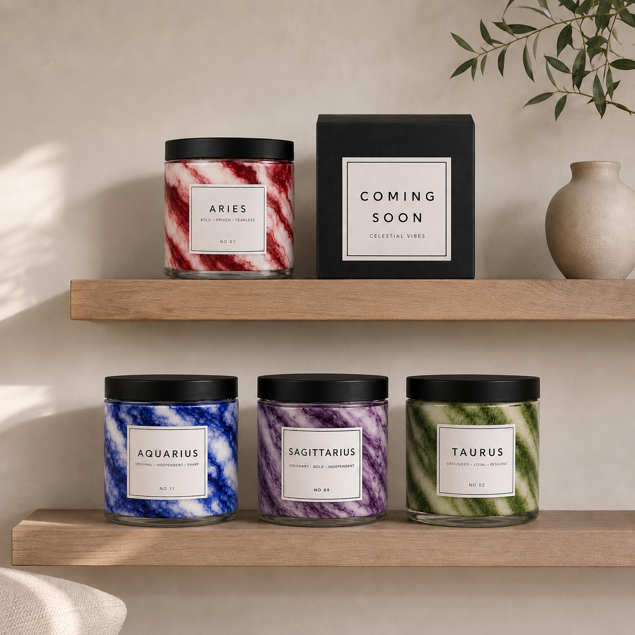 Celestial Vibes Marble Candle Collection