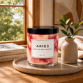 ARIES Zodiac Marble Candle