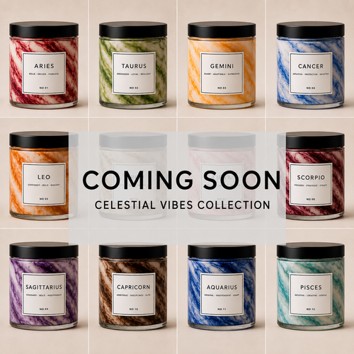 Celestial Vibes Marble Candle Collection