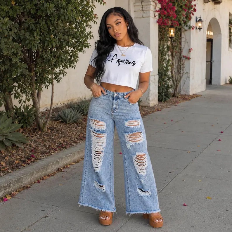 Zodiac Crop Top - Capricorn, Aquarius & Pisces