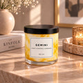 GEMINI Zodiac Marble Candle