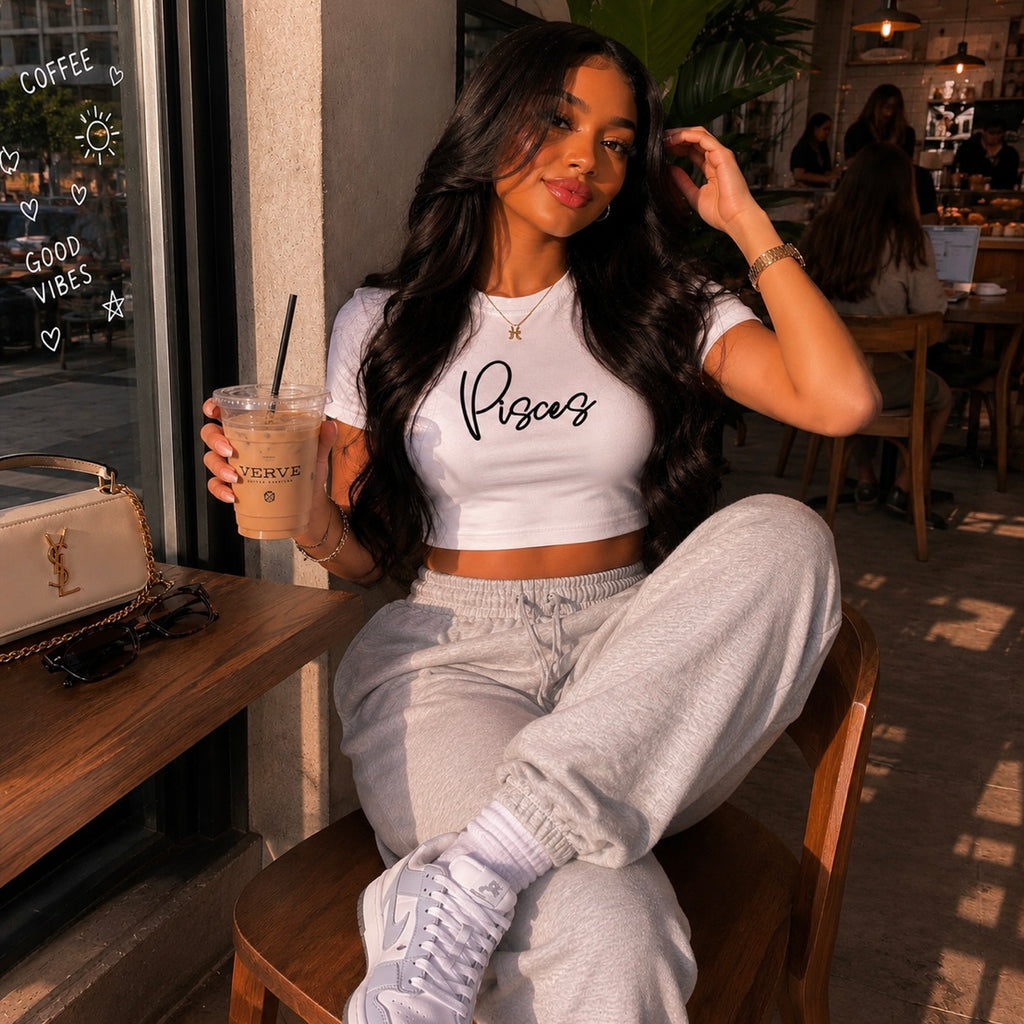 Zodiac Crop Top - Capricorn, Aquarius & Pisces